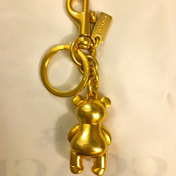 🌴SUMMER SALE🌴💯✔️Authentic Brand New Coach Bear Key Chain - Picture 2 of 3